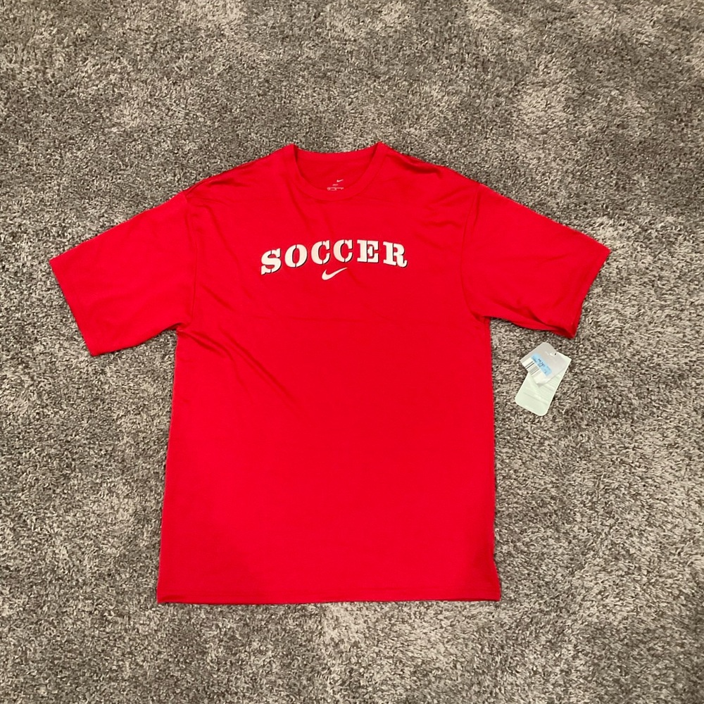 Vintage NEW w/ Tags Men’s Medium Red Soccer Shirt